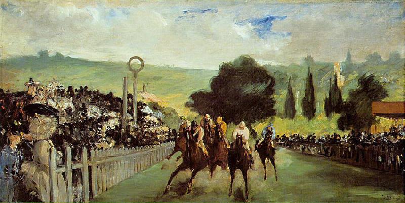 Edouard Manet Course De Chevaux A Longchamp china oil painting image